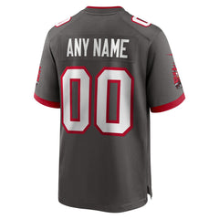 Nike Tampa Bay Buccaneers Alternate Custom Game Jersey Pewter