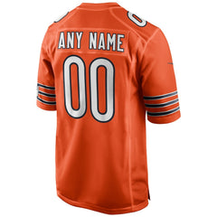 Nike Chicago Bears Alternate Custom Game Jersey Orange
