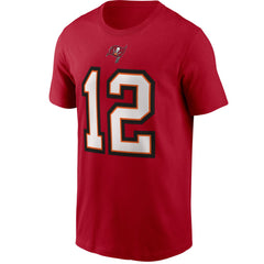 Nike Tom Brady Tampa Bay Buccaneers Name & Number T-Shirt Red