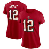 Nike Tom Brady Tampa Bay Buccaneers Women's Name & Number T-Shirt Red