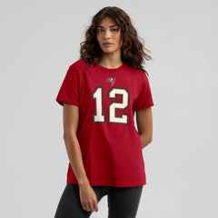 Nike Tom Brady Tampa Bay Buccaneers Women's Name & Number T-Shirt Red