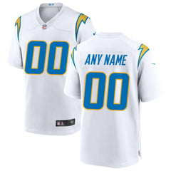 Nike Los Angeles Chargers Custom Game Jersey White