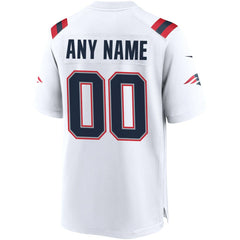 Nike New England Patriots Custom Game Jersey White
