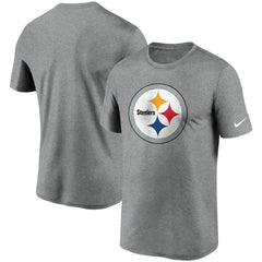 Nike Pittsburgh Steelers Logo Essential Legend Performance T-Shirt Heathered Charcoal