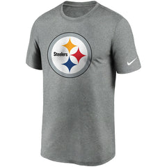 Nike Pittsburgh Steelers Logo Essential Legend Performance T-Shirt Heathered Charcoal