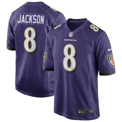 Nike Lamar Jackson Baltimore Ravens Game Jersey Purple