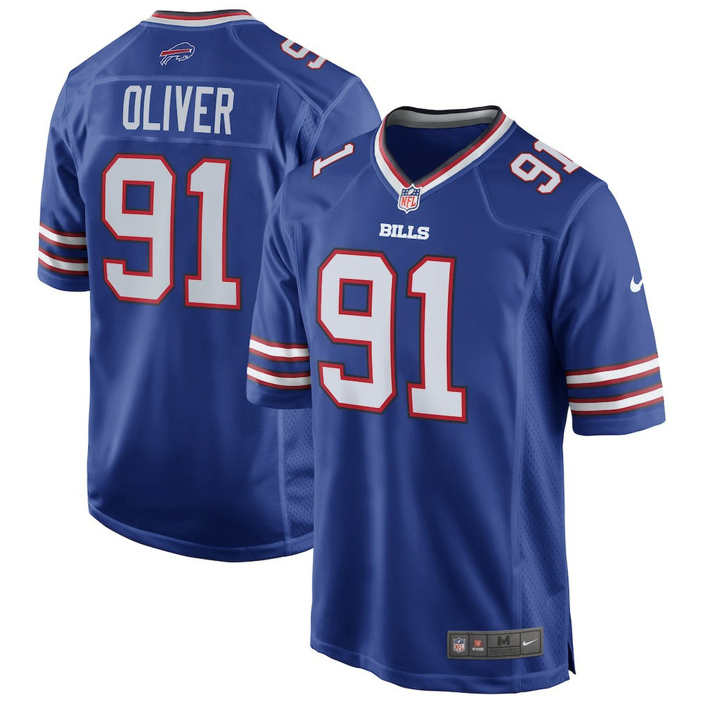 Nike Ed Oliver Buffalo Bills Team Game Player Jersey Royal