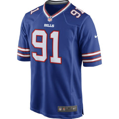 Nike Ed Oliver Buffalo Bills Team Game Player Jersey Royal