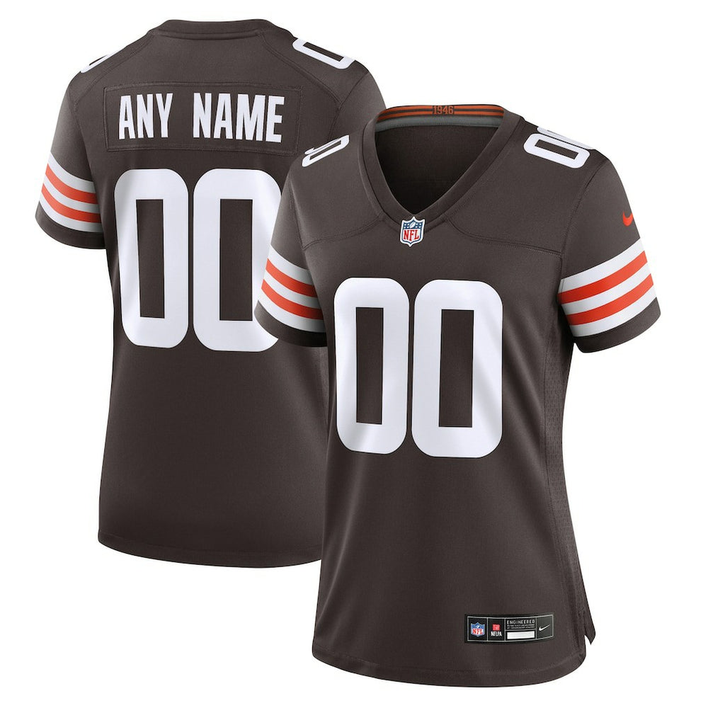Nike Cleveland Browns Women's Custom Game Jersey Brown