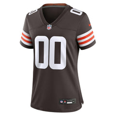Nike Cleveland Browns Women's Custom Game Jersey Brown