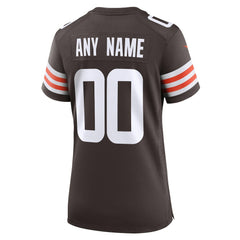 Nike Cleveland Browns Women's Custom Game Jersey Brown
