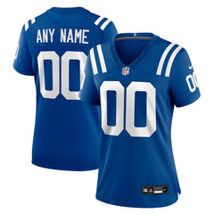 Nike Indianapolis Colts Women's Custom Game Jersey Royal