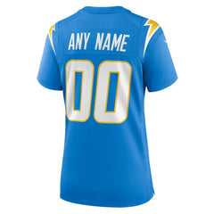 Nike Los Angeles Chargers Women's Custom Game Jersey Powder Blue