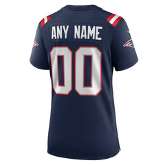 Nike New England Patriots Women's Custom Game Jersey Navy