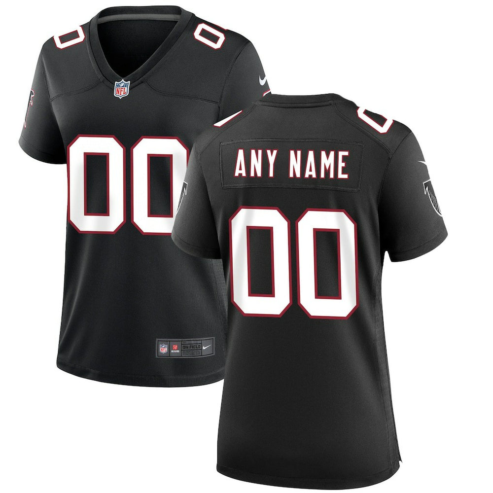 Nike Atlanta Falcons Women's Throwback Custom Game Jersey Black