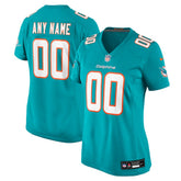 Nike Miami Dolphins Women's Custom Game Jersey Aqua