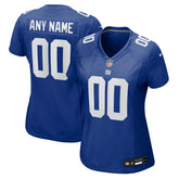 Nike New York Giants Women's Custom Jersey Royal