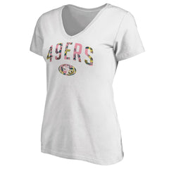 San Francisco 49ers Women's Floral Arch T-Shirt White