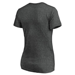 Atlanta Falcons Women's Primary Logo V-Neck T-Shirt Heather Gray