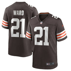 Nike Denzel Ward Cleveland Browns Player Game Jersey Brown