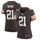 Nike Denzel Ward Cleveland Browns Women's Player Game Jersey Brown