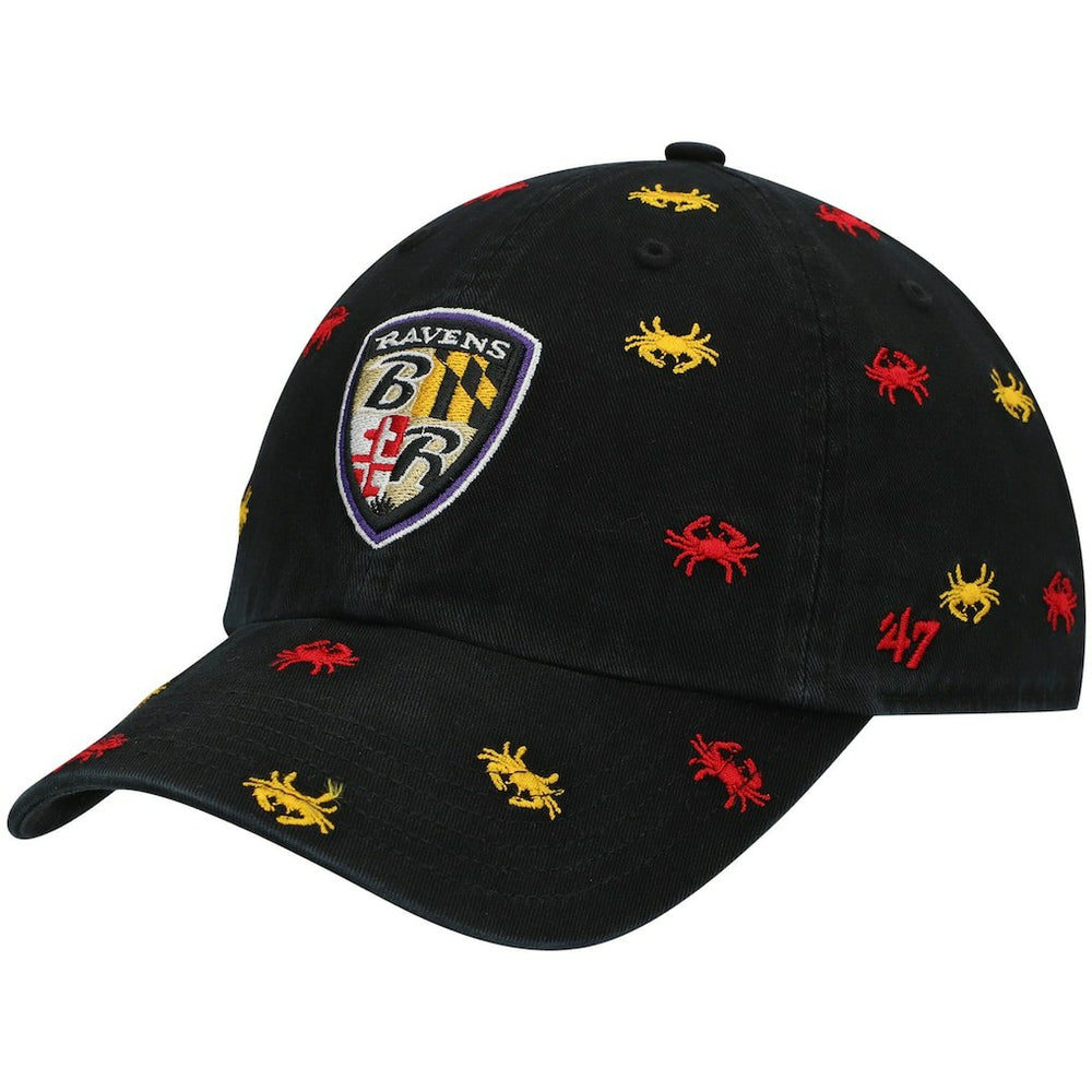47 brand Baltimore Ravens '47 Women's Confetti Clean Up Adjustable Hat Black