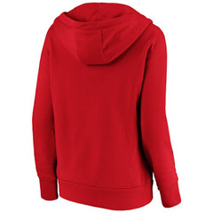 St. Louis Cardinals Fanatics Women's Core High Class Crossover Pullover Hoodie - Red - Fanatics Lifestyle