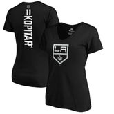 Anze Kopitar Los Angeles Kings Women's Playmaker V-Neck T-Shirt - Black - NHL 3908204