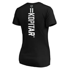 Anze Kopitar Los Angeles Kings Women's Playmaker V-Neck T-Shirt - Black - NHL 3908204