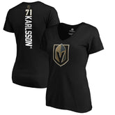 William Karlsson Vegas Golden Knights Women's Playmaker V-Neck T-Shirt - Black - NHL 3908230