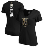 Mark Stone Vegas Golden Knights Women's Playmaker V-Neck T-Shirt - Black - NHL 3908232