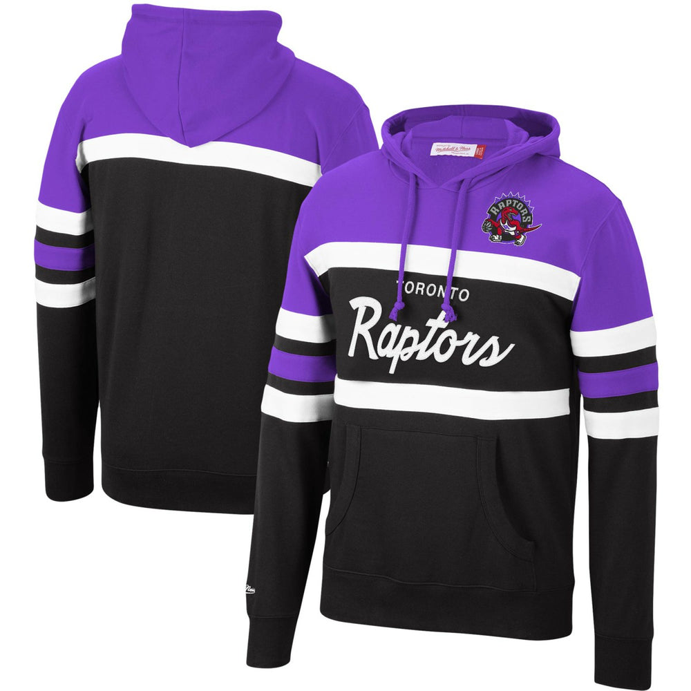 Toronto Raptors Head Coach Pullover Hoodie Purple/Black | Mitchell & Ness discount