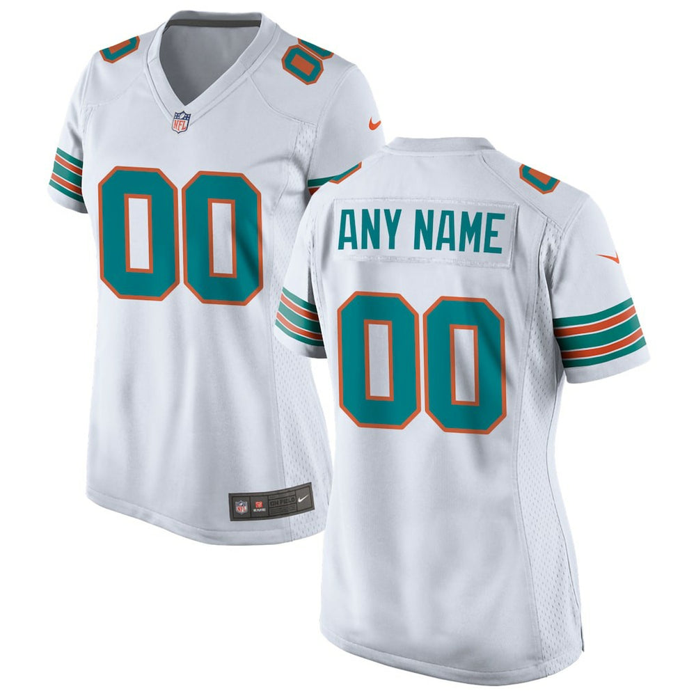 Nike Miami Dolphins Women's Alternate Custom Game Jersey White