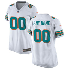 Nike Miami Dolphins Women's Alternate Custom Game Jersey White