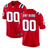 Nike New England Patriots Alternate Custom Jersey Red