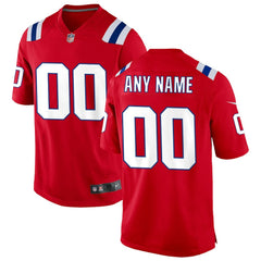 Nike New England Patriots Alternate Custom Jersey Red