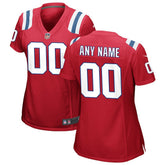 Nike New England Patriots Women's Alternate Custom Jersey Red