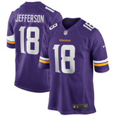Nike Justin Jefferson Minnesota Vikings Game Jersey Purple
