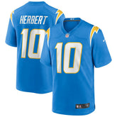 Nike Justin Herbert Los Angeles Chargers Player Game Jersey Powder Blue