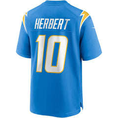Nike Justin Herbert Los Angeles Chargers Player Game Jersey Powder Blue