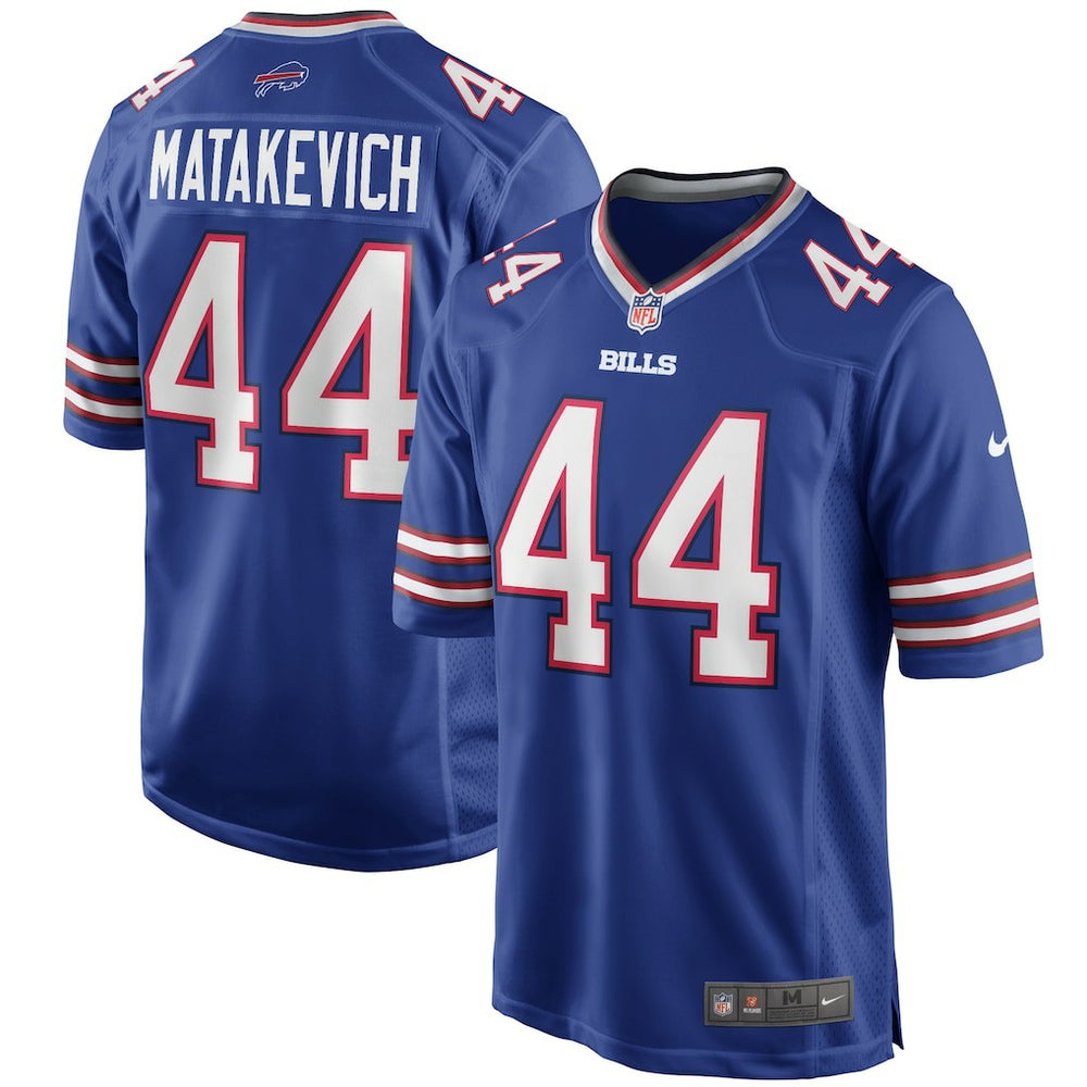 Nike Tyler Matakevich Buffalo Bills Game Player Jersey Royal