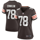 Nike Jack Conklin Cleveland Browns Women's Player Game Jersey Brown