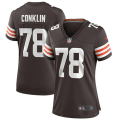 Nike Jack Conklin Cleveland Browns Women's Player Game Jersey Brown