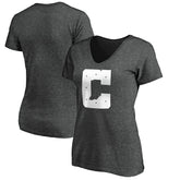 Indianapolis Colts Women's Secondary Logo V-Neck T-Shirt Heather Gray