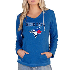 Toronto Blue Jays Concepts Sport Women's Mainstream Terry Long Sleeve Hoodie Top - Royal - MLB on Sale