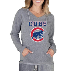 Chicago Cubs Concepts Sport Women's Mainstream Terry Long Sleeve Hoodie Top - Gray - MLB Online