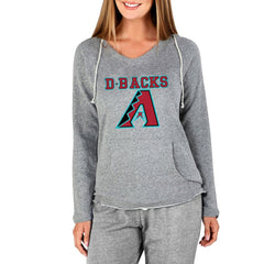 Arizona Diamondbacks Concepts Sport Women's Mainstream Terry Long Sleeve Hoodie Top - Gray - MLB Sale