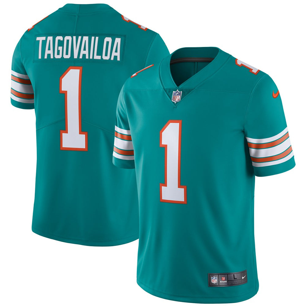 Nike Tua Tagovailoa Miami Dolphins Alternate Vapor Limited Jersey Aqua