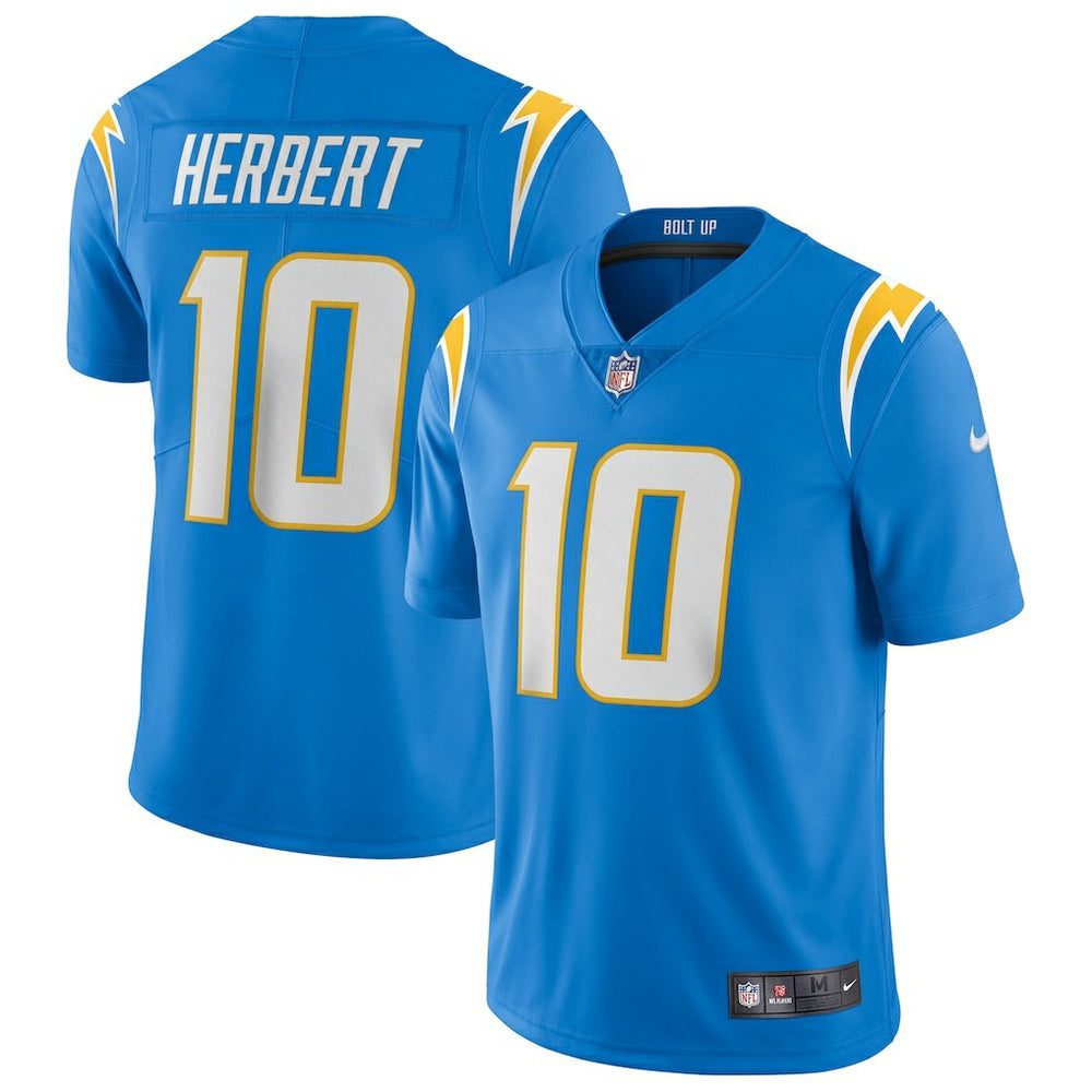 Nike Justin Herbert Los Angeles Chargers Vapor Limited Jersey Powder Blue