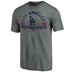 Los Angeles Dodgers Team Freedom Tri-Blend T-Shirt - Gray - MLB Discount